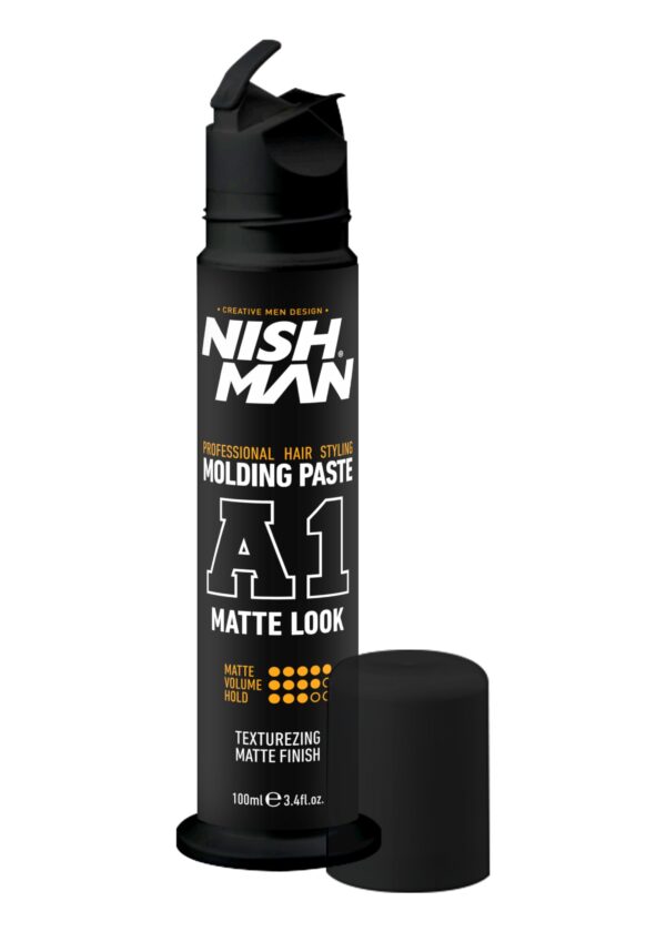 Nishman Hair Styling Molding Paste A1 – Matte Look (100 ml) - Imagen 2