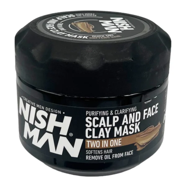 Nishman Scalp & Face Clay 2-in-1 Mask – 450 g