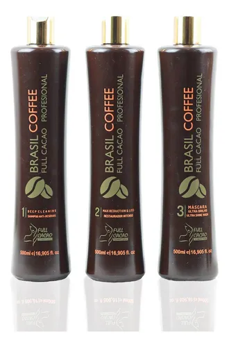 Keratina Alisado Brasil Coffee (3 Pasos kit ) 1000ml