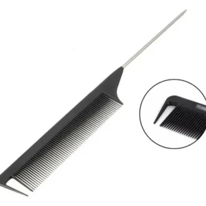 Peineta Carbon Cola Metal