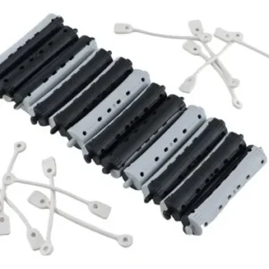 Bigudies Negro/Gris 16mm de 12 UND