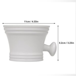 Jabón De Plástico Crema Tazón De Afeitar (modelo L5065) blanco