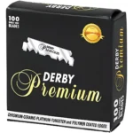 Navaja Derby Premium Para Afeitar 1 Filo/ Barbería 100 Pzas